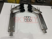 Système d'échappement Catback à valves en acier inoxydable SS304 pour Mercedes-Benz G63 AMG W465 2024+ M177 4.0L V8 Six sorties compatible avec valve OEM
