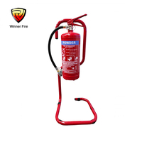 Support pour extincteur tubulaire simple rouge
