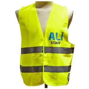 ALI campaign election vests for custom logo safety reflector jackets shirt with reflective