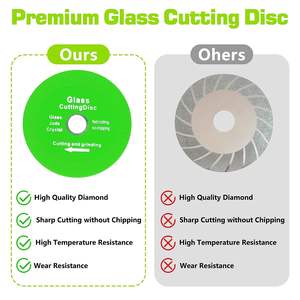 Vente flash : Outil de meulage demi-rond de 7 mm et disques pour la découpe du verre - Product Image 2