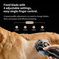 Tondeuse électrique professionnelle à faible bruit pour animaux de compagnie et kit de coupe-ongles avec ciseaux, accessoires de toilettage pour chiens