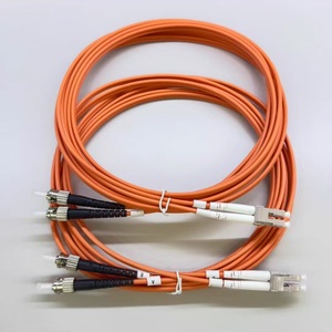 Câble de raccordement FTTH LSZH multimode OM2 duplex LC/UPC vers ST/UPC en fibre optique - Product Image 2