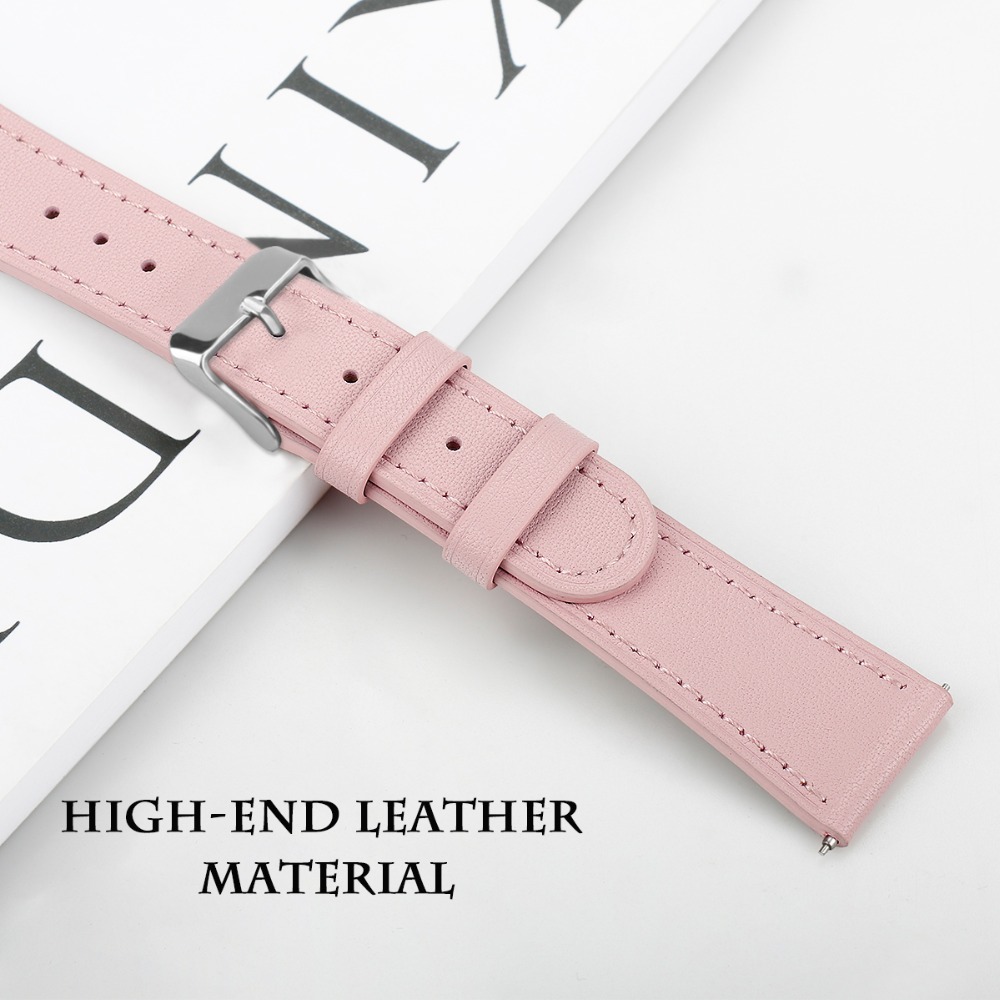 Classique Double Face Bracelet En Cuir De Vachette Pour Fitbit versa 3 /sens bande