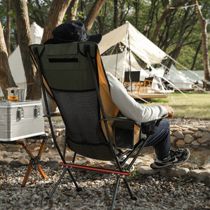 Silla Luna de Aleación de Aluminio para Exteriores, Silla de Jardín Reclinable, Plegable, para Camping, Playa, Picnic, Pesca, Taburete de Lujo Reforzado - Product Image 2
