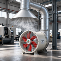 Ventilateur axial antidéflagrant en acier inoxydable MEP pour ateliers de soudage et usage en construction – Élimination efficace des fumées – Électrique