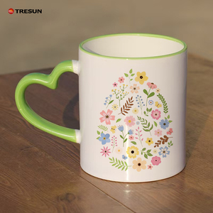 Logo <span class=keywords><strong>personnalisé</strong></span> en gros sublimation imprimé tasses personnalité bricolage 11oz 320ml coeur poignée blancs tasses à café en céramique blanche pour <span class=keywords><strong>cadeau</strong></span> - Product Image 4