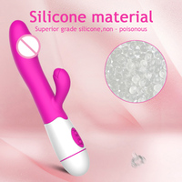 Vibrateur rechargeable 30 vitesses pour femmes, double moteur, en silicone, pour stimulation vaginale, masturbateur féminin, massage du clitoris et du point G, jouets sexuels