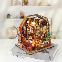 Nouvelle maison miniature en bois à faire soi-même, maison de poupée architecturale, meubles, jouets, modèle de puzzle 3D avec boîte à musique, cadeaux pour enfants