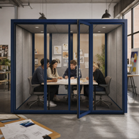 Cabine insonorisée pour réduction acoustique, cabine de travail silencieuse, isolation multi-scènes pour réunions, tests, utilisation en intérieur