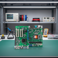 Carte mère industrielle ATX OEM/ODM avec ports E/S riches, emplacements PCIE et PCI variés, chipset H110, processeur de bureau 6-7e génération i3/i5/i7