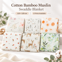 Couverture pour nouveau-né et tout-petit en coton et bambou de qualité supérieure, douce, respirante, couverture pour bébé, cadeau pour bébé