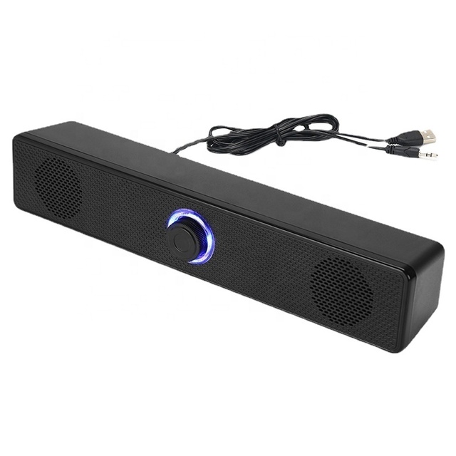 E-350TS Wireless Sound bar Wired Soundbar USB Powered Computer Speakers Desktop Soundbar for TV Pc Laptop Gaming Home Theater