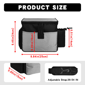 Fly Disk Golf Shoulder Bag Softback Waterproof 21L Below Unisex Outdoor Sport Storage With Zipper Closure And Detachable Strap - Product Image 5