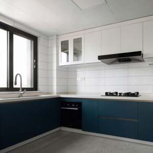 Muebles de Cocina Modulares Modernos con Acabado Lacado Mate, Diseño Libre, MDF, con Isla de Piedra - Product Image 3