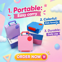 Fabrik-OEM Multifunktionale Plastik-Lunchbox mit Plastikdeckel Mikrowellengeeignet Auslaufsicher Umweltfreundlich All-in-One Mahlzeiten-Vorbereitungs-Aufbewahrung