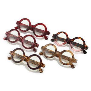 HS2182 1pc Lunettes de lecture unisexes de style Oprah à monture ronde en PC, de bonne qualité, <span class=keywords><strong>pour</strong></span> <span class=keywords><strong>presbytie</strong></span>, mode homme femme - Product Image 3