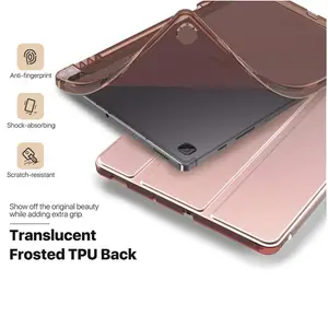 MoKo三つ折りアンチスクラッチスマートスタンドPUレザーカバーSamsung Galaxy Tab S6 Lite 10.4 2020/2022用Samsungフリップケース
