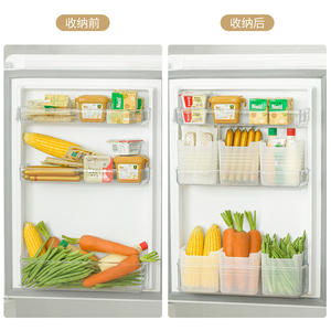 Cajas organizadoras para refrigerador, tamaño M, rectangulares, para mantener frescos verduras, frutas y alimentos, para la puerta lateral del refrigerador - Product Image 1