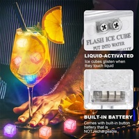 12 lumières LED glaçons lumières clignotantes boissons bars fêtes d'anniversaire fêtes mariages du nouvel an décorations