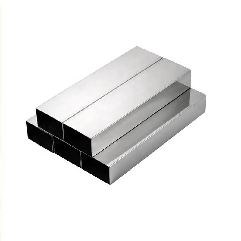 Standard AISI Ss 316 304 201 409 410 430 439 Stainless Steel Square Steel Tube Pipe 20*10 50*25 Stainless Steel Rectangle Tube