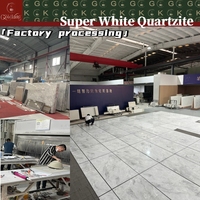 Comptoir de bar en marbre quartzite super blanc GOLDKING, marbre naturel adapté aux bars, décoration intérieure, bureaux, hôtels, centres commerciaux