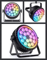 18 projecteurs LED Par 6-en-1 RGBWA+ UV avec anneau LED pour fêtes, événements et concerts