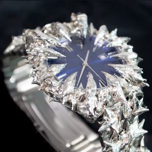 Reloj Gótico Personalizado con Esfera de Alabastro, Dijes en Forma de Garra, Resistente al Agua, Esfera Árabe, Reloj de Cuarzo con Puntas de Alabastro para Hombre - Product Image 3