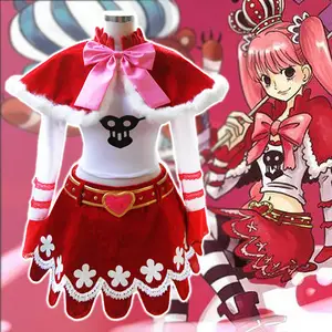 Kostum Cosplay Anime One Piece Perona ukuran Plus pakaian kostum Natal halloween