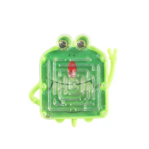 Factory Cheap Price Plastic Mini Maze Game Small Ring Fidget Toy Frog Model Toy Maze For Kids