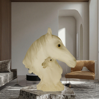 Statue d'animal en polyrésine, sculpture de cheval, décoration de maison durable, ornement de bureau, salon