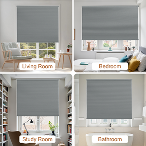 ستائر خلوية عازلة للضوء بدون حبال ولا حاجة لأدوات التثبيت، سهلة التركيب، متوفرة بمقاسات مخصصة للنوافذ - Product Image 6