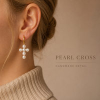 Boucles d'oreilles créoles en acier inoxydable 304 avec perles coquillages dorées 38 mm pour femme
