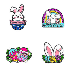 เข็มกลัดเคลือบลายกระต่ายอีสเตอร์จากอนิเมะ การ์ตูนน่ารัก เข็มกลัดติดเสื้อ ของขวัญสำหรับแฟนคลับและเพื่อนๆ - Product Image 1