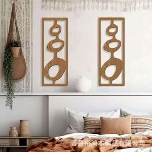 Wooden Wall Mural Irregular Rectangle <b>Retro</b> Home Decor Hanging Art <b>Sign</b> - Product Image 3