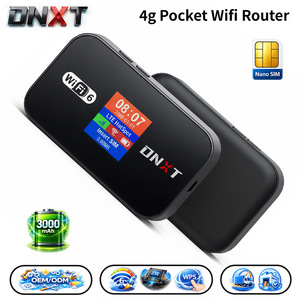 Router WiFi 4G LTE DNXT WiFi6 300Mbps, Router WiFi 4G con WPS, Batteria 3000mAh, Modalità AP, Router WiFi Mobile Senza Fili per Auto e Viaggi - Product Image 1