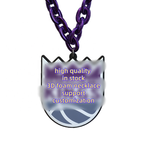 Collar de cadena grande con logo del equipo de EE. UU. para aficionados, estilo Hip Hop, de espuma EVA 3D, joyería de moda, AFC <span class=keywords><strong>Buffalo</strong></span> Bills, venta al por mayor - Product Image 6