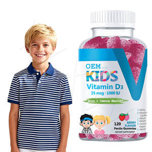 Premium Kids <b>Vitamin</b> D3 Gummies Stock for Quick Sale Full Private Label Service & Rapid Fulfillment - Product Image 1