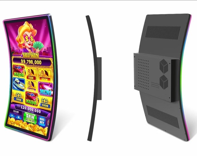 Curved Screen All in One 23.6 27 32 43 Inch Monitor for Industrial/Advertising Signage/Gaming