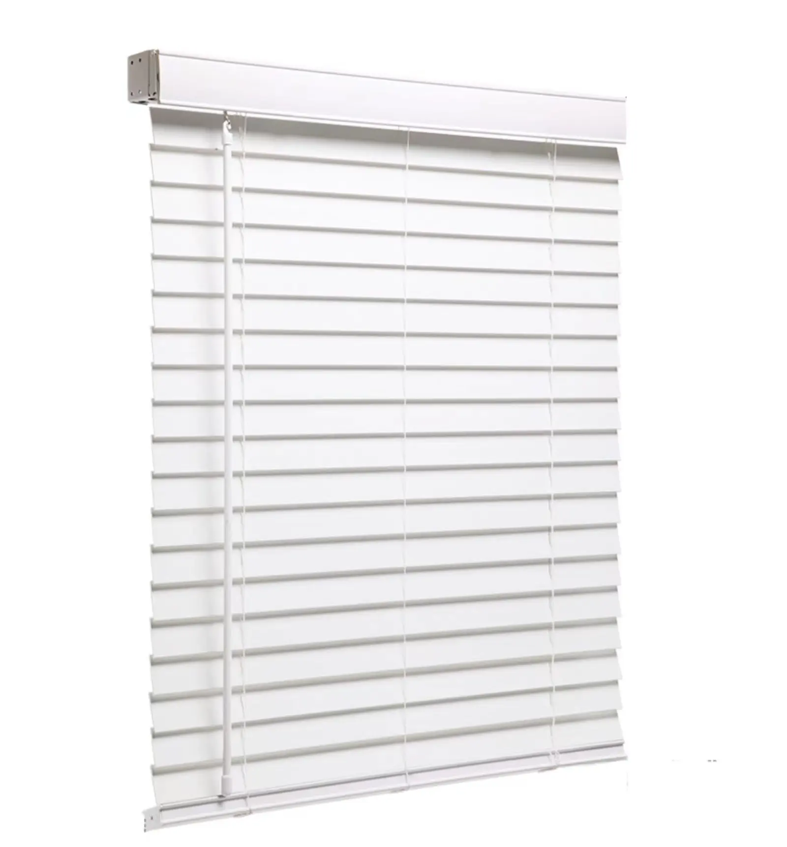 factory supply customized Cordless Faux Wood Blinds PVC Blinds Slats Foam PVC Fauxwood Venetian Blinds