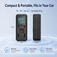 Portable Wireless Electric Car Air Pump Rechargeable 4500mAh ABS Digital Tire Inflator Pressure Monitor 150PSI Emergency Light