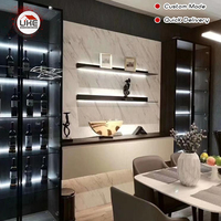 Étagères murales flottantes à LED, étagère de présentation, étagère flottante pour la décoration de la cuisine
