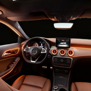 ช่องระบายอากาศ Ambient Light Turbo สำหรับรถยนต์เมอร์เซเดสเบนซ์ ปี 2014-2025 รุ่น W213/W222/W205/W206/X253, อัพเกรดเรืองแสงแบบ OEM 1:1, ติดตั้งได้โดยตรง - Product Image 4