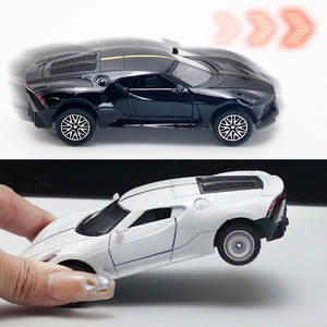 Modèle miniature 1:36 <span class=keywords><strong>Chiron</strong></span> La Voiture Noire, voiture miniature en métal moulé sous pression, non toxique, portes ouvrables, supercar en alliage, fonction de recul, modèle YZ - Product Image 4