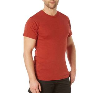 Camiseta Deportiva de Manga Corta para Hombre, Mezcla de Algodón y Poliéster, Tejido Transpirable, Color Sólido, para Gimnasio, Casual o Uso Diario - Product Image 3