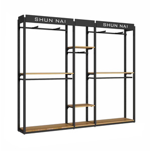 Conception de magasin de vêtements, présentoir de vêtements personnalisé haut de gamme, armoires de présentation pour vêtements d'affaires pour hommes - Product Image 6