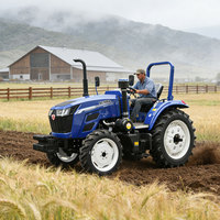Tracteur agricole miniature 4x4 Innovi chinois avec moteur diesel YTO, boîte de vitesses, pompe, 50 CV, cabine incluse, garantie 1 an