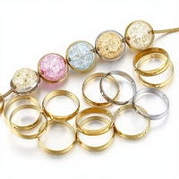 Anneaux d'espacement rotatifs en acier inoxydable avec protection de perles Anneaux de recherche de bijoux pour colliers