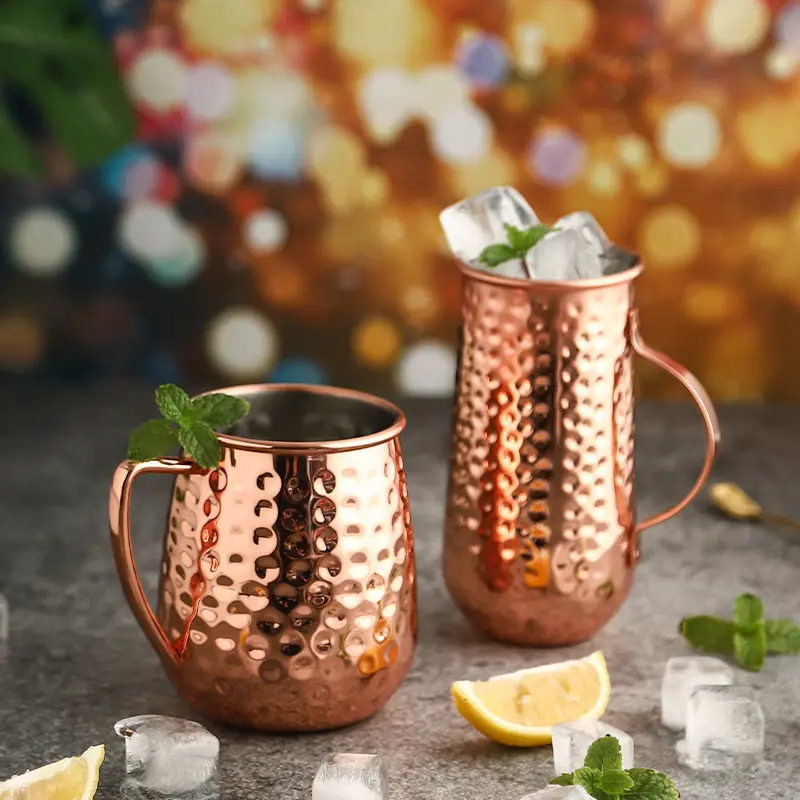 Твердые кружки из нержавеющей стали Moscow Mule Mug медная чашка