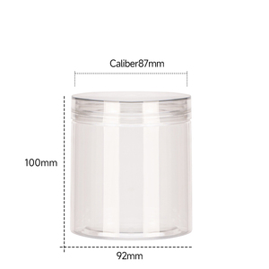 Venta al por mayor, vacío, 660ml, 800ml, 1000ml, puede tirar del anillo, fácil de abrir, comida, mascota, tarro de plástico transparente, contenedor con tapa - Product Image 5