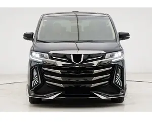 Kits de parrilla galvanizada de Cromo Negro Alphard Century Hawk, diseño de fábrica, para Toyota Alphard 2019-On Anh30, actualización de Facelift